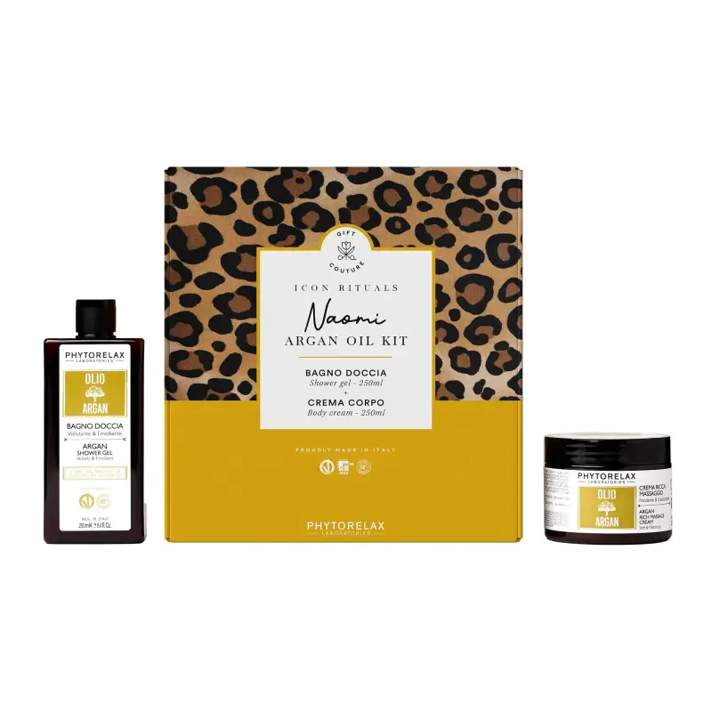 Olio di Argan Argan Oil KIT - Bagnoschiuma,Cofanetto viso e...