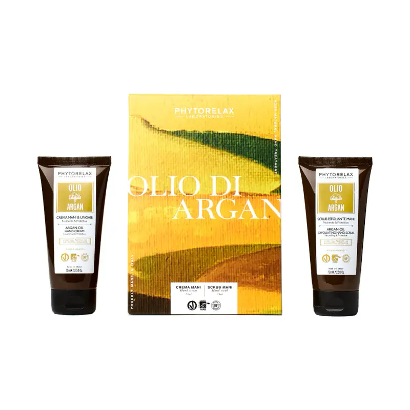 Olio di Argan KIT ARGAN Crema Mani + Scrub Mani - Crema...