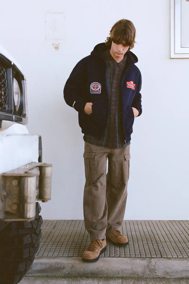 Felpa Con Cappuccio E Cerniera Toyota Blu marino