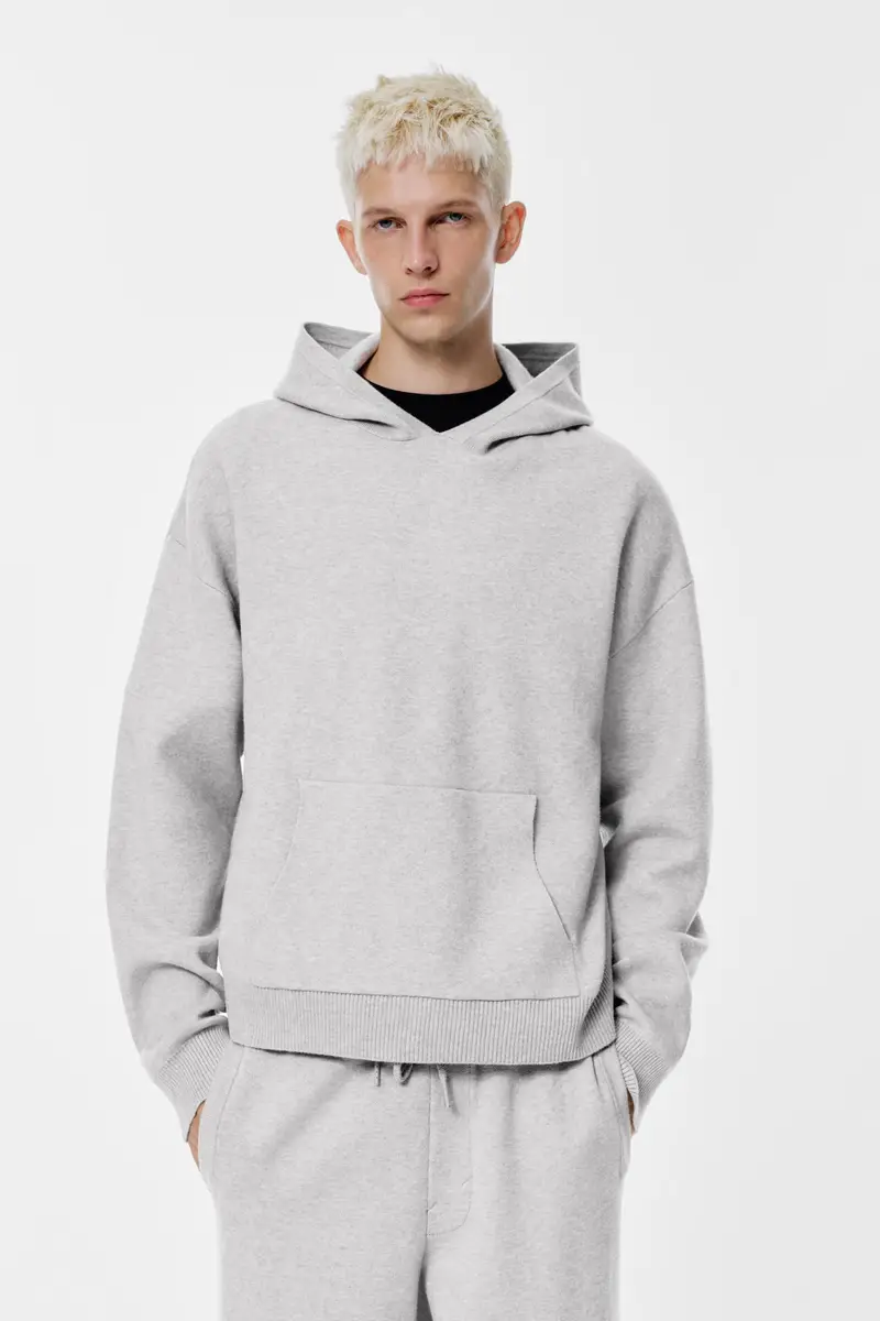 Maglia Con Cappuccio Grigio vigoré