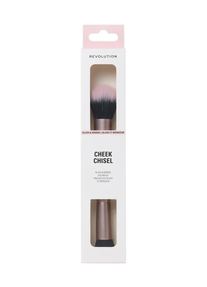 , Revolution Cheek Chisel Blush & Bronze Duo Brush, Donna,...