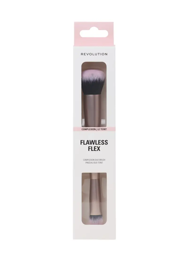 , Revolution Flawless Flex Pennello Viso Duo, Donna, Rosa