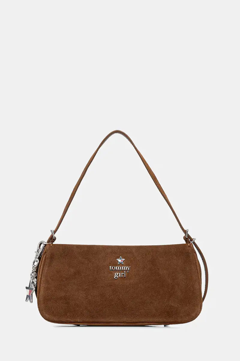 borsa a mano in pelle colore marrone AW0AW18309