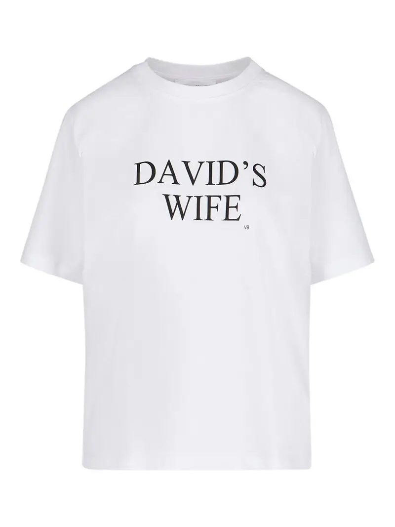 Slogan della T-shirt Bianco